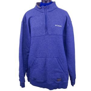 Columbia XXL Great Barlow Basin Half Zip in Blue